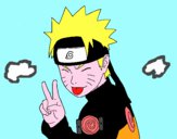 Dibujo Naruto sacando lengua pintado por folagor