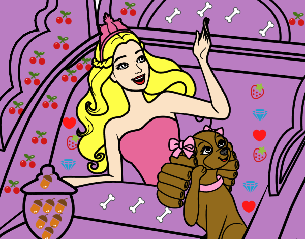 Princesa cantante y su perrita