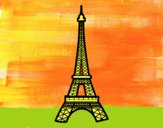 Dibujo Torre Eiffel pintado por luisanick
