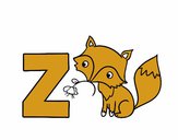 Dibujo Z de Zorro pintado por tilditus