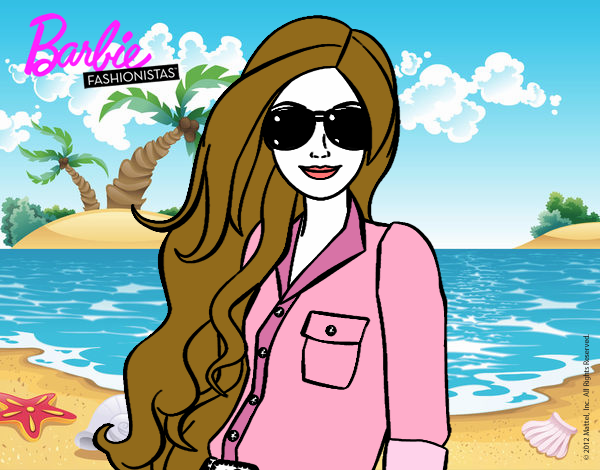 Barbie en la playa