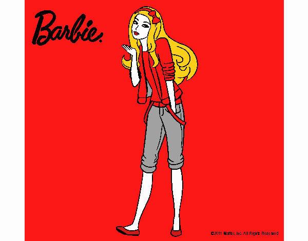 Barbie con look casual