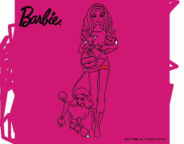 Barbie con sus mascotas