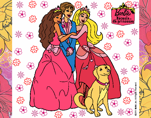 Barbie feliz, es princesa