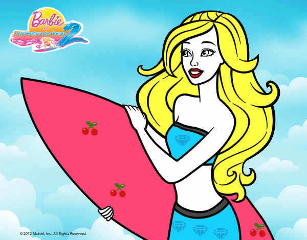 Barbie va a surfear