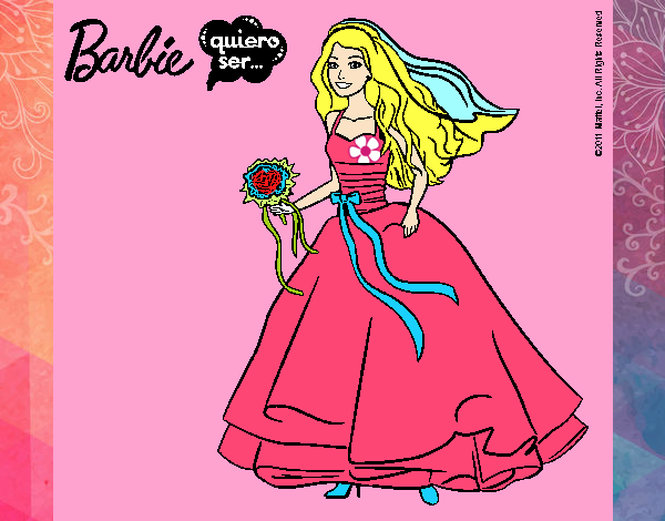 Barbie vestida de novia