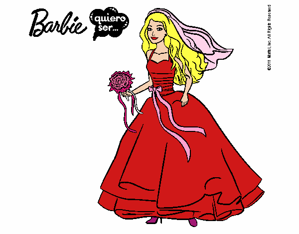 Barbie vestida de novia