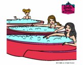 Barbie y sus amigas en el jacuzzi