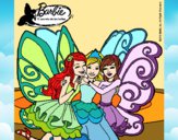 Dibujo Barbie y sus amigas en hadas pintado por GabyMil