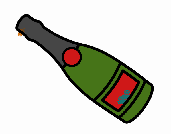 Botella de champagne