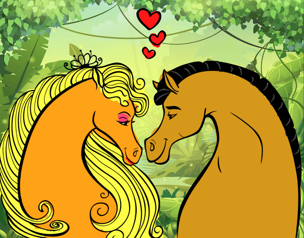 Caballos enamorados