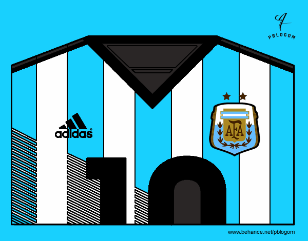 Camiseta del mundial de fútbol 2014 de Argentina