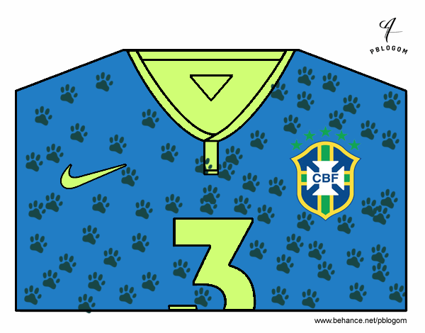 Camiseta del mundial de fútbol 2014 de Brasil