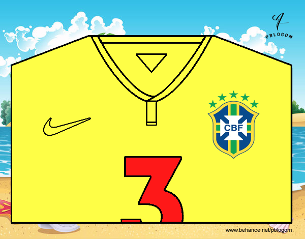 Camiseta del mundial de fútbol 2014 de Brasil