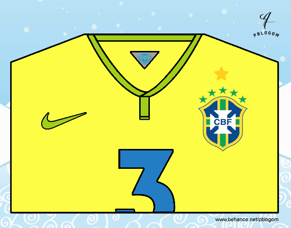 Camiseta del mundial de fútbol 2014 de Brasil