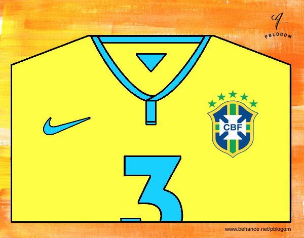 Camiseta del mundial de fútbol 2014 de Brasil