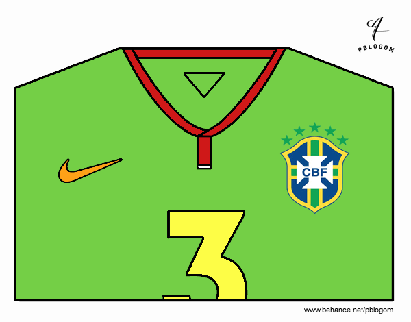 Camiseta del mundial de fútbol 2014 de Brasil