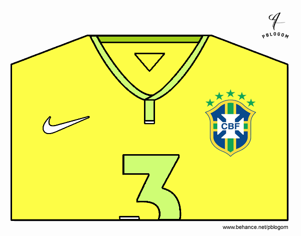 Camiseta del mundial de fútbol 2014 de Brasil