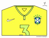 Dibujo Camiseta del mundial de fútbol 2014 de Brasil pintado por henrysoa