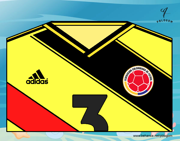 Camiseta del mundial de fútbol 2014 de Colombia