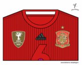 Camiseta del mundial de fútbol 2014 de España