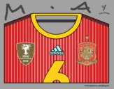 Camiseta del mundial de fútbol 2014 de España