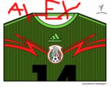 Camiseta del mundial de fútbol 2014 de México