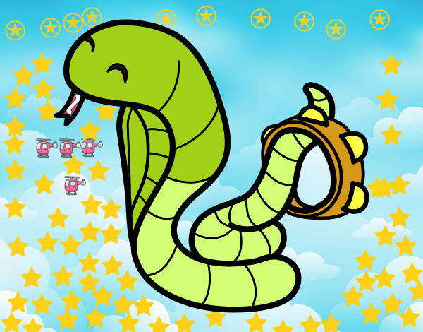 Cobra con pandereta
