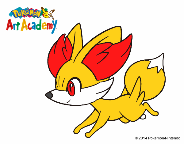 Fennekin corriendo