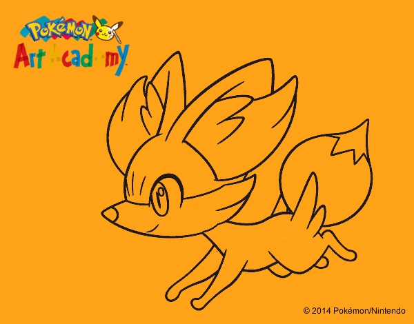 Fennekin corriendo