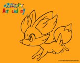 Fennekin corriendo