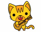 Gato guitarrista