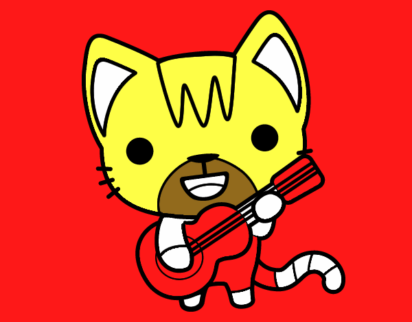 Gato guitarrista