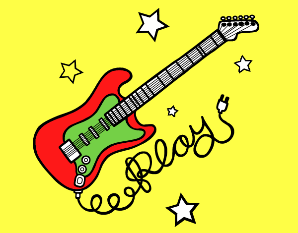 Guitarra y estrellas