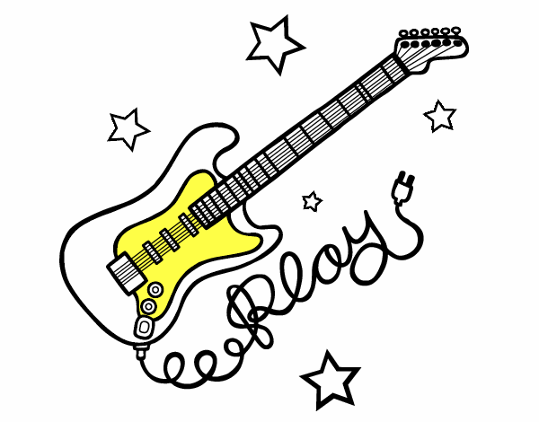 Guitarra y estrellas