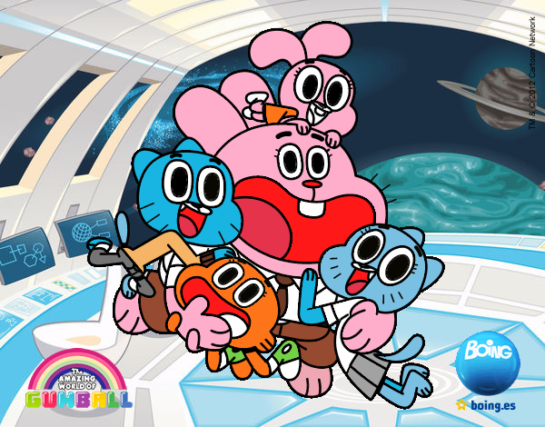 Gumball y amigos contentos