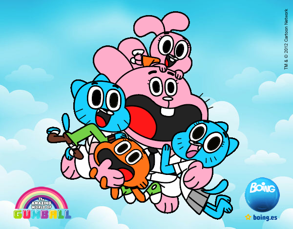 Gumball y amigos contentos