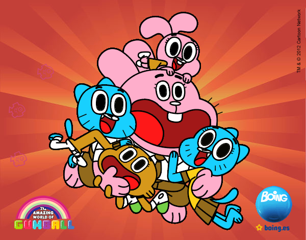 Gumball y amigos contentos