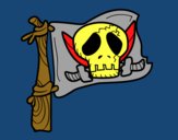 Dibujo Jolly Roger pintado por tilditus