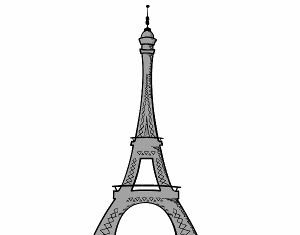 Dibujo La torre Eiffel pintado por melanu