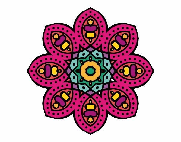 Mandala de inspiración árabe