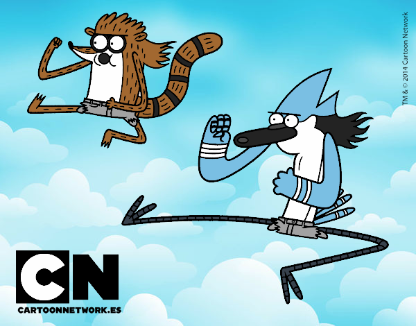 Mordecai y Rigby karatekas