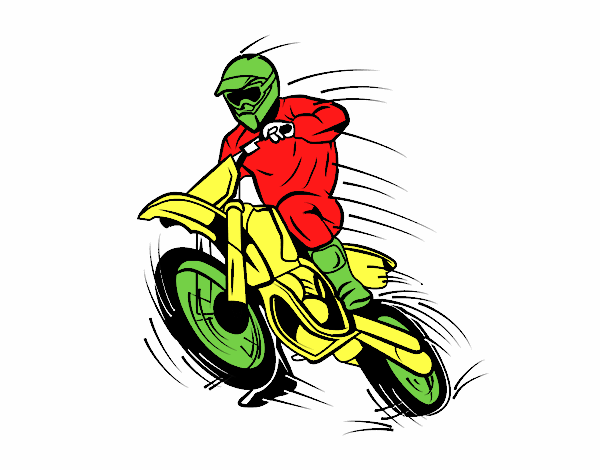Dibujo Moto de motocross pintado por sheilon