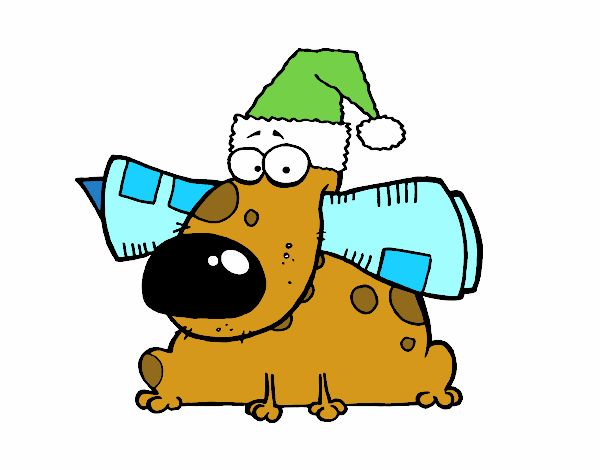 Perro navideño