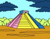 Dibujo Pirámide de Chichén Itzá pintado por tilditus