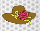 Sombrero con flores