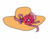 Dibujo Sombrero con flores pintado por irena