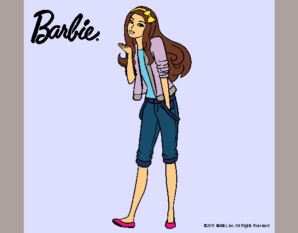 Barbie con look casual