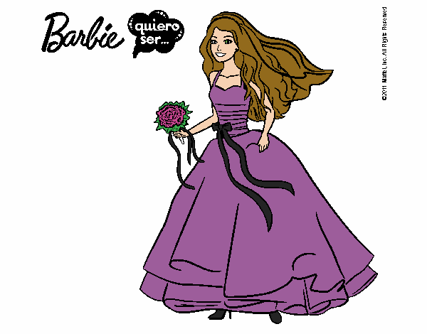 Barbie vestida de novia