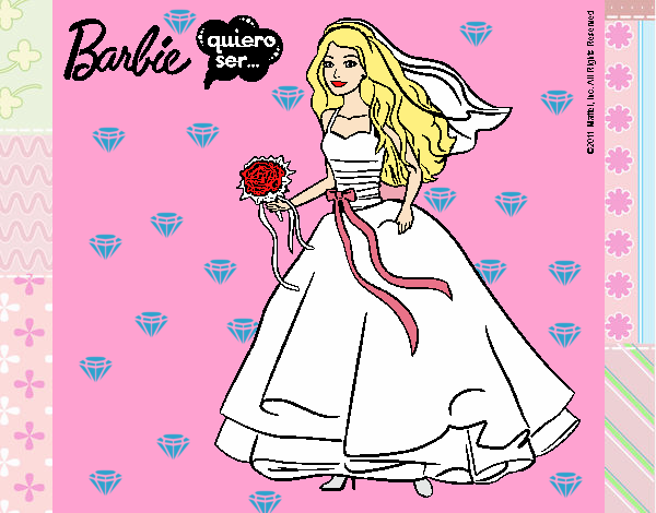 Barbie vestida de novia